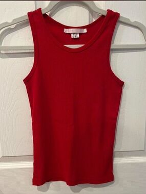 Victoria's Secret Red Ribbed Tank